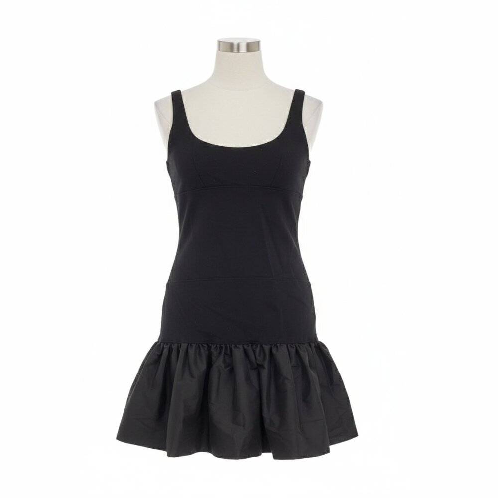 Bubble-Hem Mini Dress